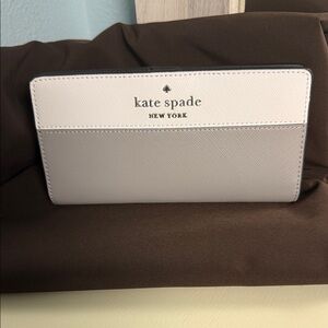 Kate Spade Staci Large Slim Bifold Wallet Colorblock Saffiano NWT